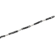 Mabina Bracciale regolabile con bambù e sfere di ematite 534117
